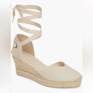 BRAND NEW Soludos Lyon Ankle Wrap Wedge Espadrille